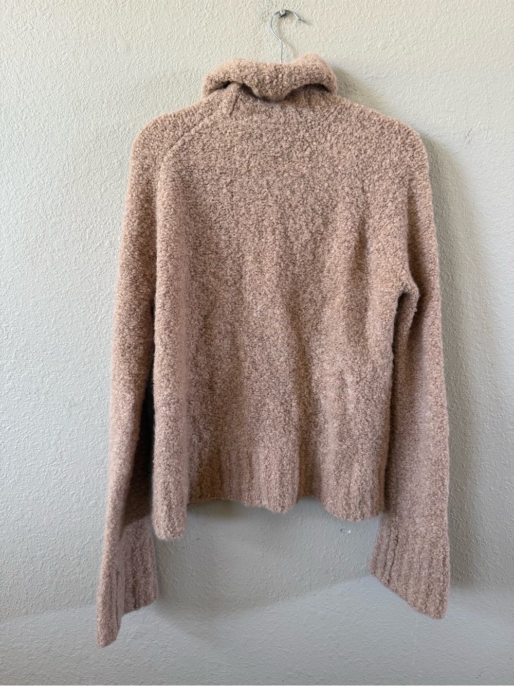 Tuckernuck Camel Boucle Theo Turtleneck, Size M View 5